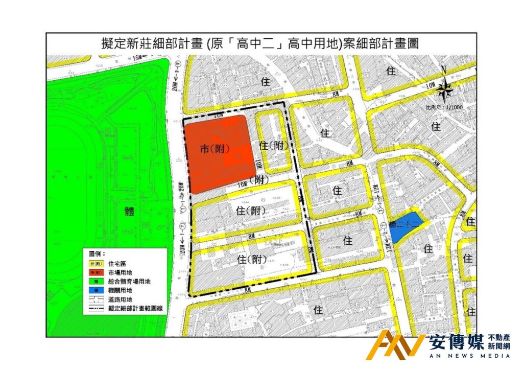 新莊文高用地解編通過，打造第二運動中心及現代化市場