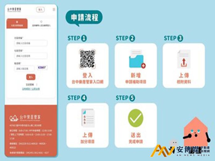 申請台中共用修繕補助二階備審資料5/19起開放上傳