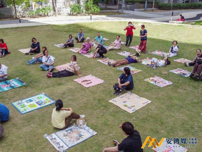 林口世大運選手村社會住宅舉辦曬被活動