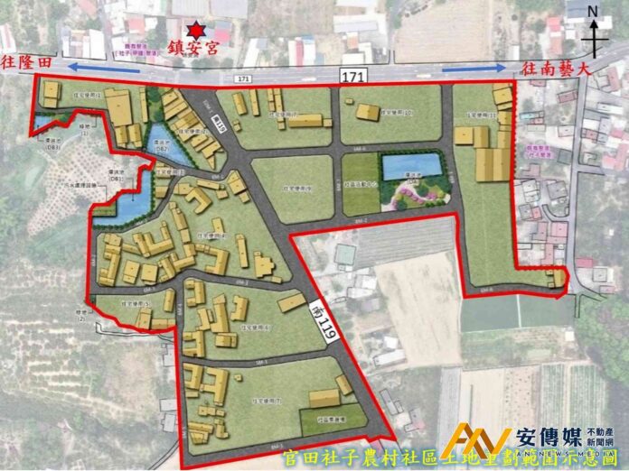 台南官田社子農村社區土地重劃辦理意願調查