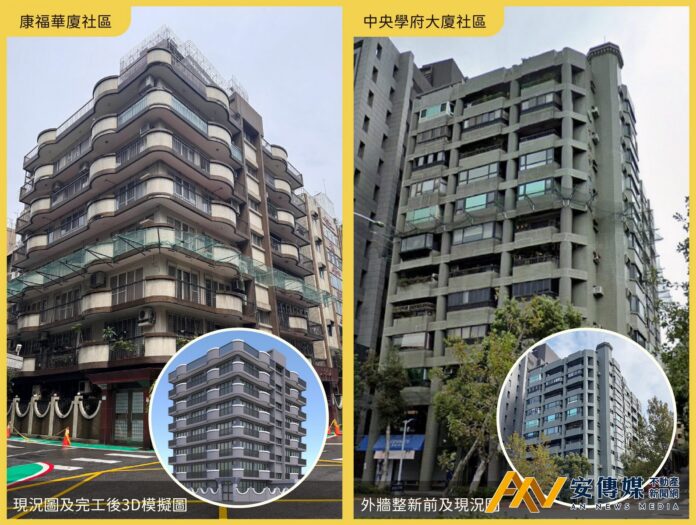 北市2處社區整合外牆修繕 各獲補助500萬元