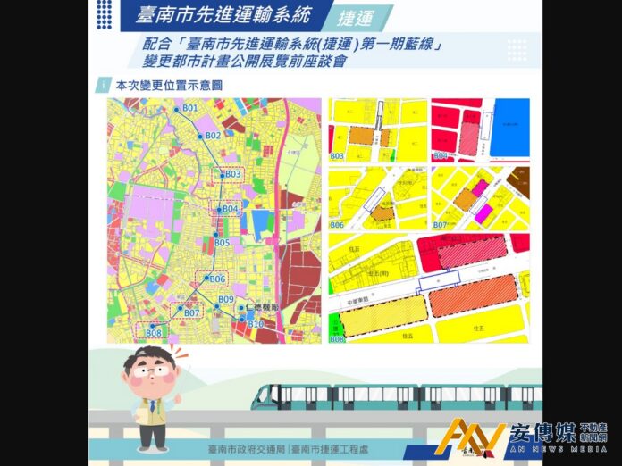 台南第一期藍線捷運開發區辦理都市計畫公開展覽前座談會