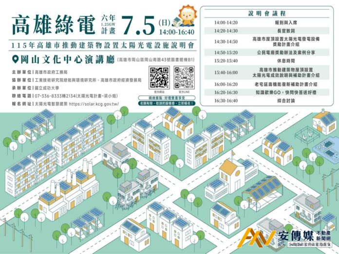 高雄光電與老宅延壽補助說明會7/5開講