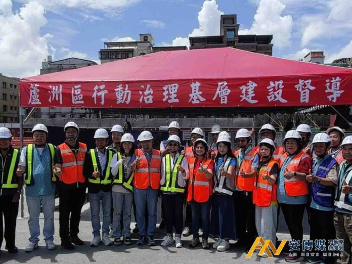 侯友宜視察蘆洲2大建設 光華社宅停車場、湧蓮寺公益大樓