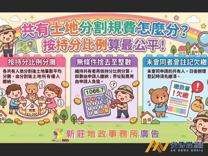 不動產「土地複丈費」按持分比例算最公平！